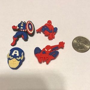 Super hero Croc Charms. Never worn